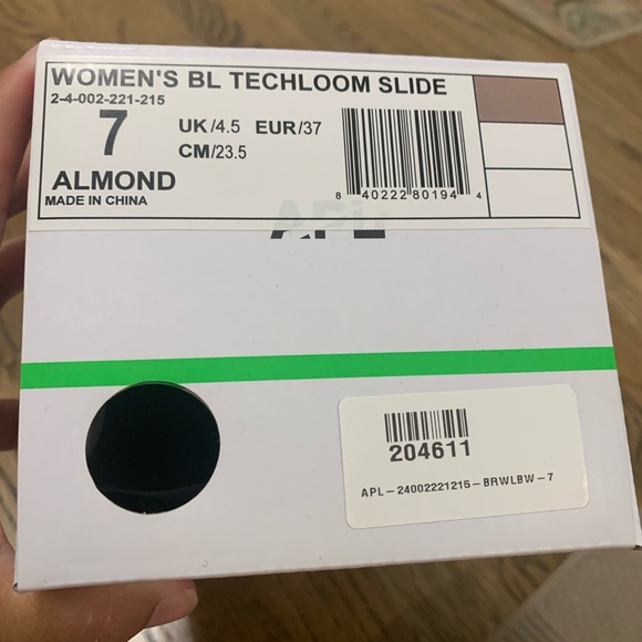 APL (Athletic Propulsion Labs) BL Techloom Slide in Almond- Women’s size 7. - Picture 2 of 3